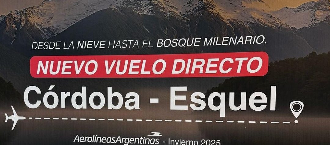 Esquel se promociona en el Aeropuerto de Córdoba y proyecta nuevos vuelos