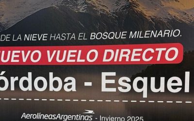 Esquel se promociona en el Aeropuerto de Córdoba y proyecta nuevos vuelos