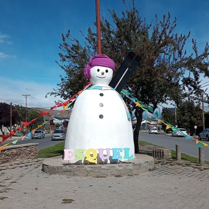 Muñeco de nieve decorado