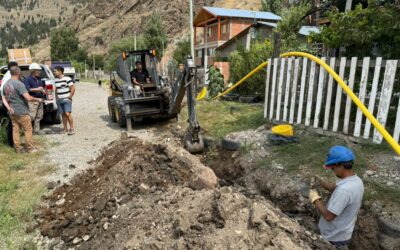 Esquel: El municipio comenzó la obra de red de gas en el barrio Badén I