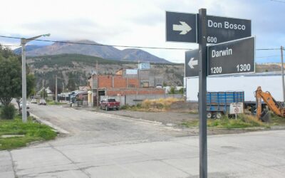 Esquel: El municipio finalizó cuatro nuevas cuadras de cordón cuneta en calle la Darwin