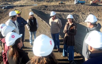 Esquel: El municipio invitó a concejales de Trevelin para visitar la Planta de Residuos y recorrer la obra del relleno sanitario