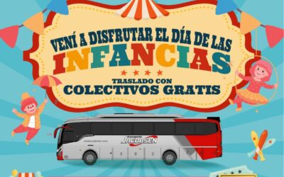 Esquel: El municipio gestionó transporte gratuito para que las familias puedan disfrutar del Día de las Infancias en el Gimnasio Municipal