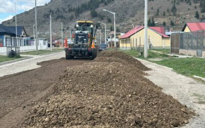 Esquel: El municipio avanza con el plan de enripiado en los barrios Chanico Navarro y Siprosalud III